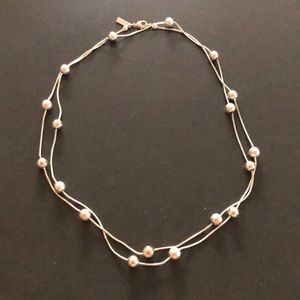 Daisy Fuentes silver necklace with sparkly beads